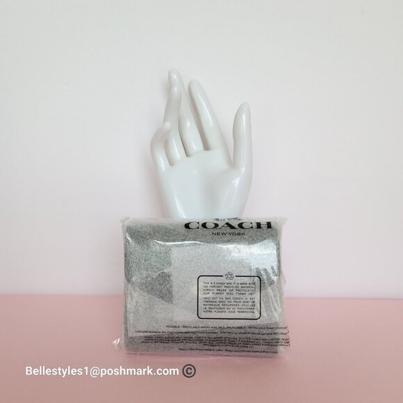 COACH Wyn Crossgrain Leather Small Leather Wallet- Black color - Picture 16 of 16